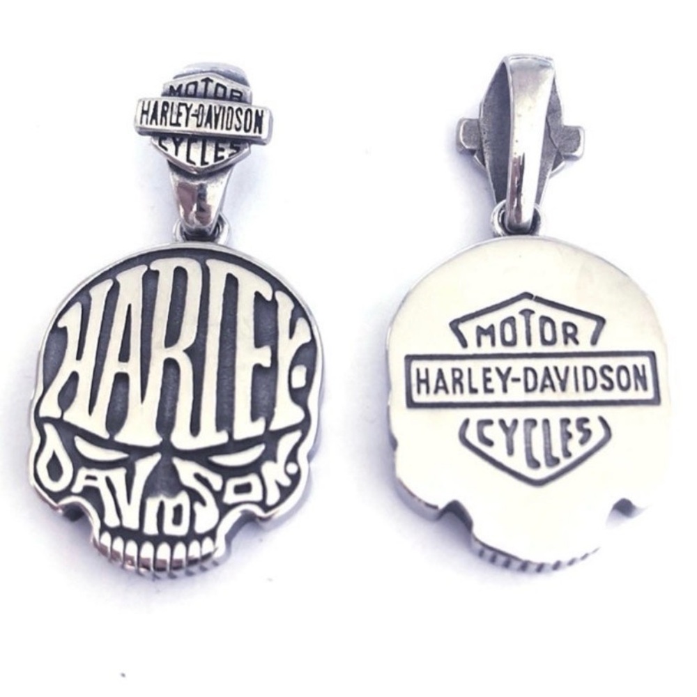 Harley-Davidson Silver Skull Necklace